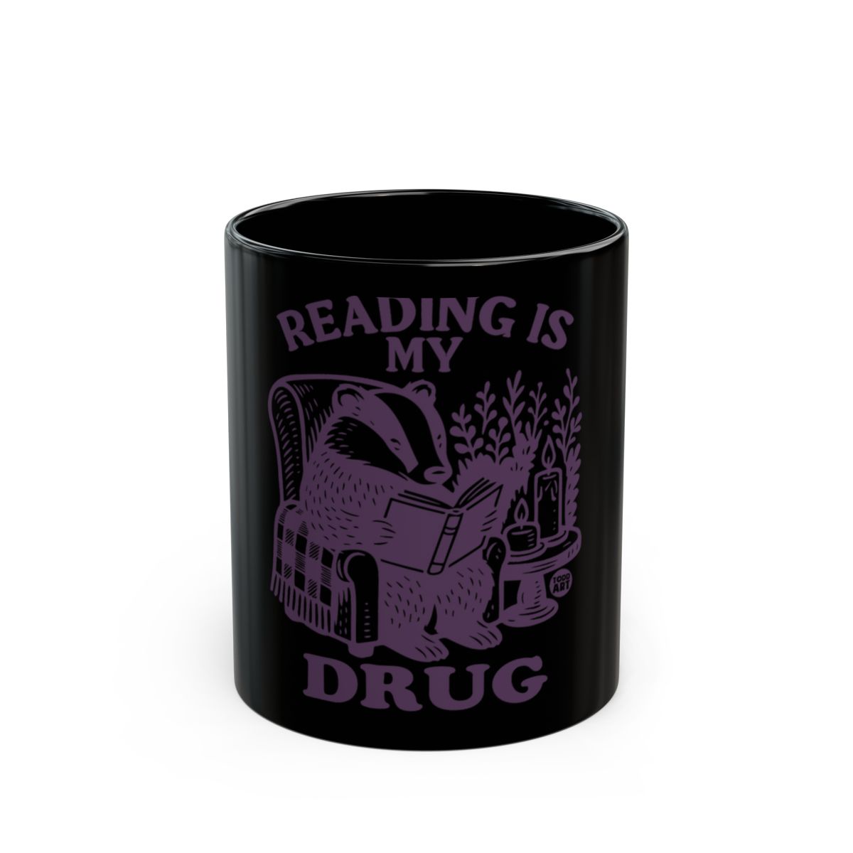 Reading Is My Drug Badger Mug