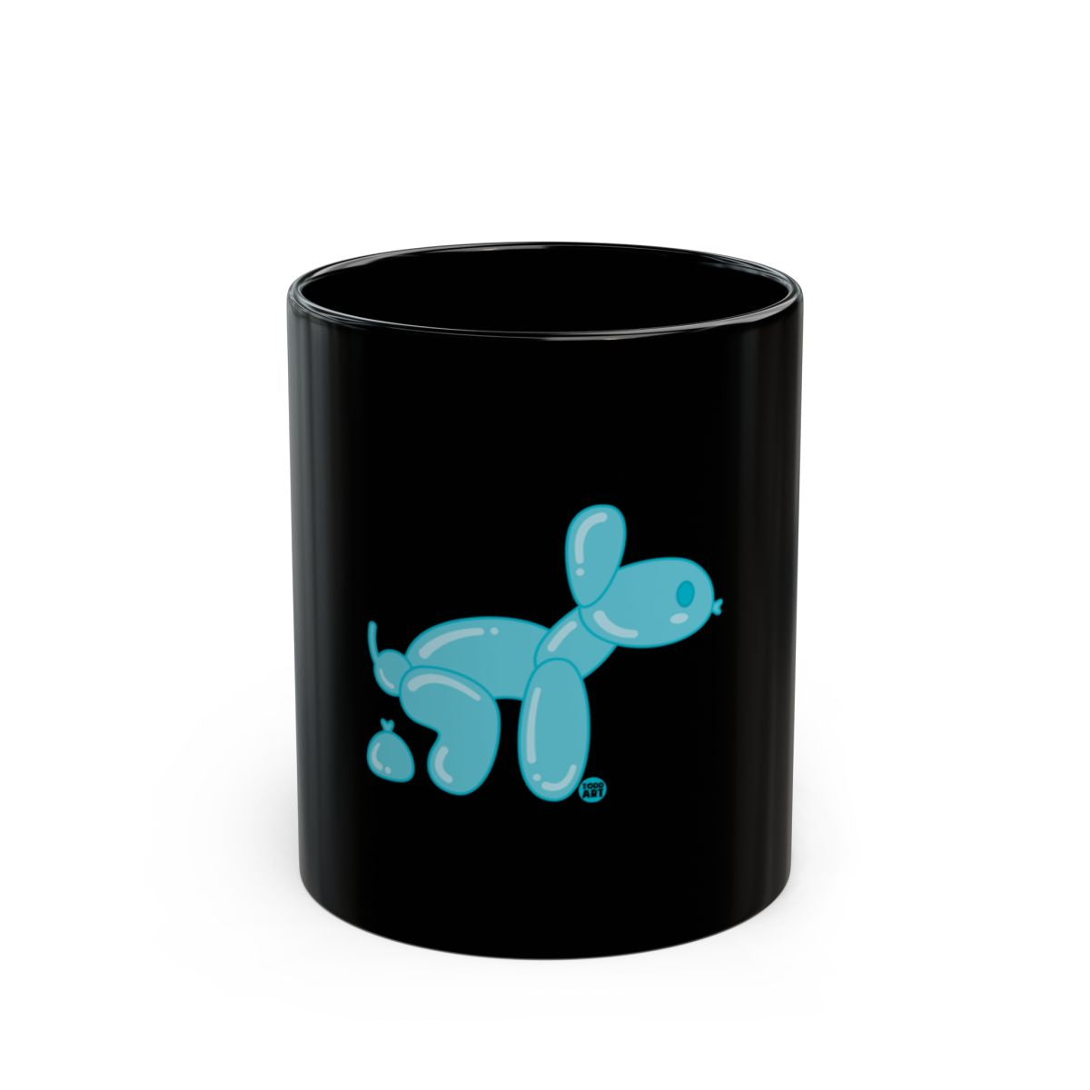 Balloon Dog Design Glossy Black Mug Product