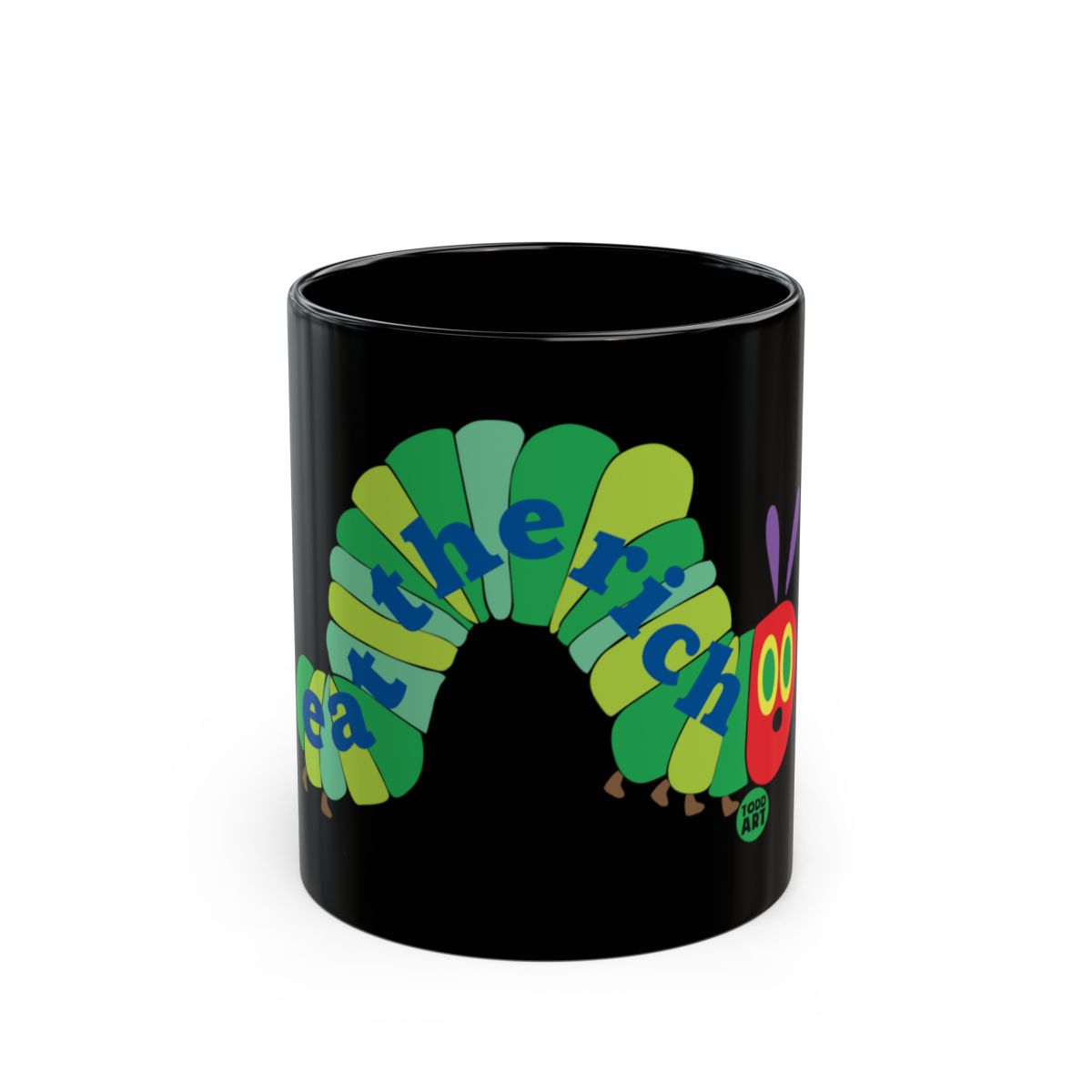 Colorful Eat The Rich Mug for Coffee and Tea