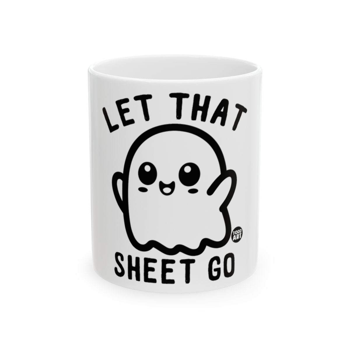 Let That Sheet Go Cute Ghost Design Mug