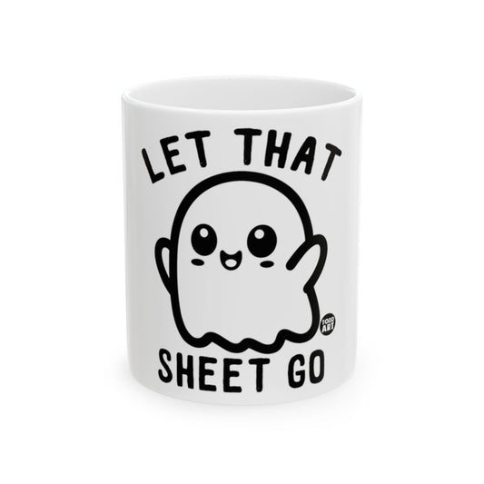 Let That Sheet Go Cute Ghost Design Mug