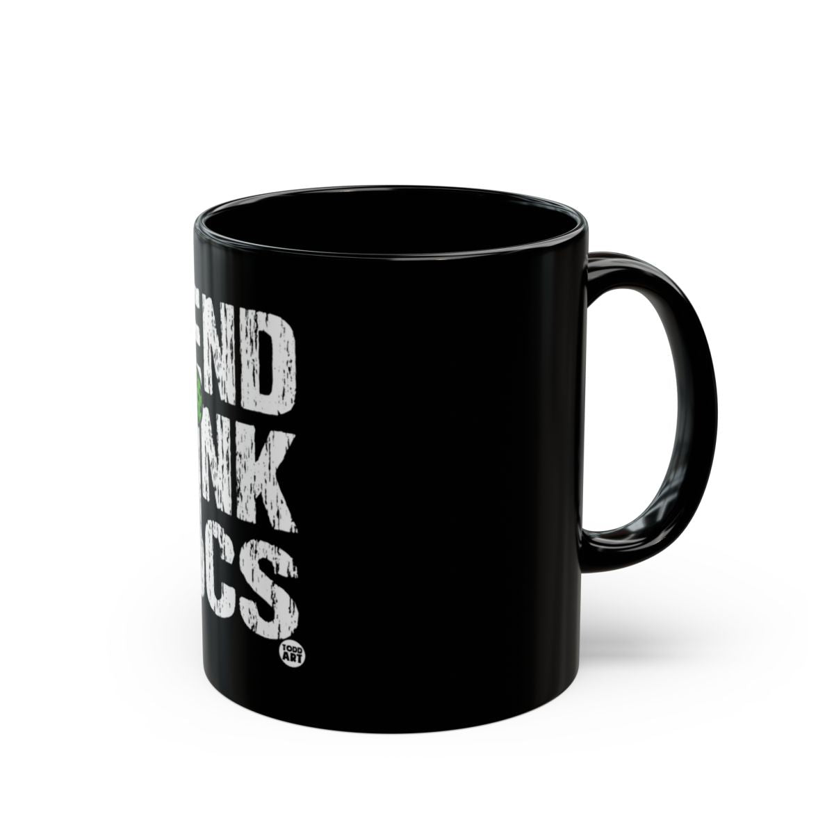 Trend Think Collectables design black coffee mug