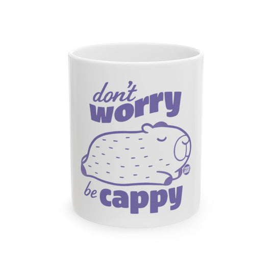 Funny Don't Worry Be Cappy Wellness Mug