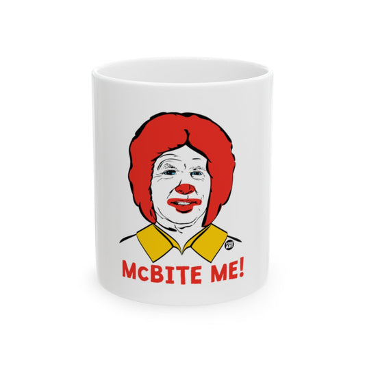 McBite Me Funny Ronald Clown Themed Coffee Mug
