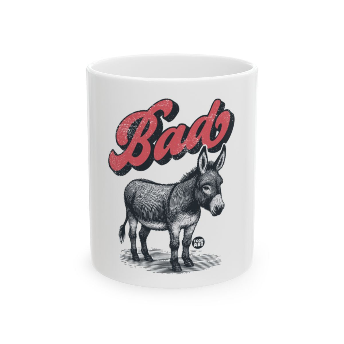 Bad Donkey Retro Print Coffee Mug