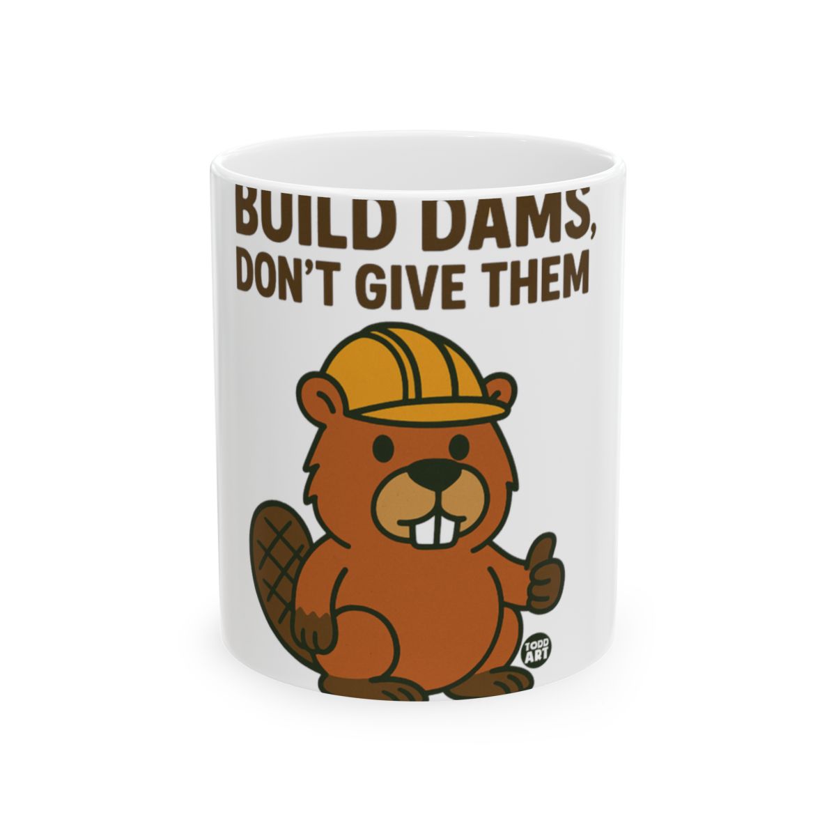 Cute Cartoon Beaver Motivational Mug