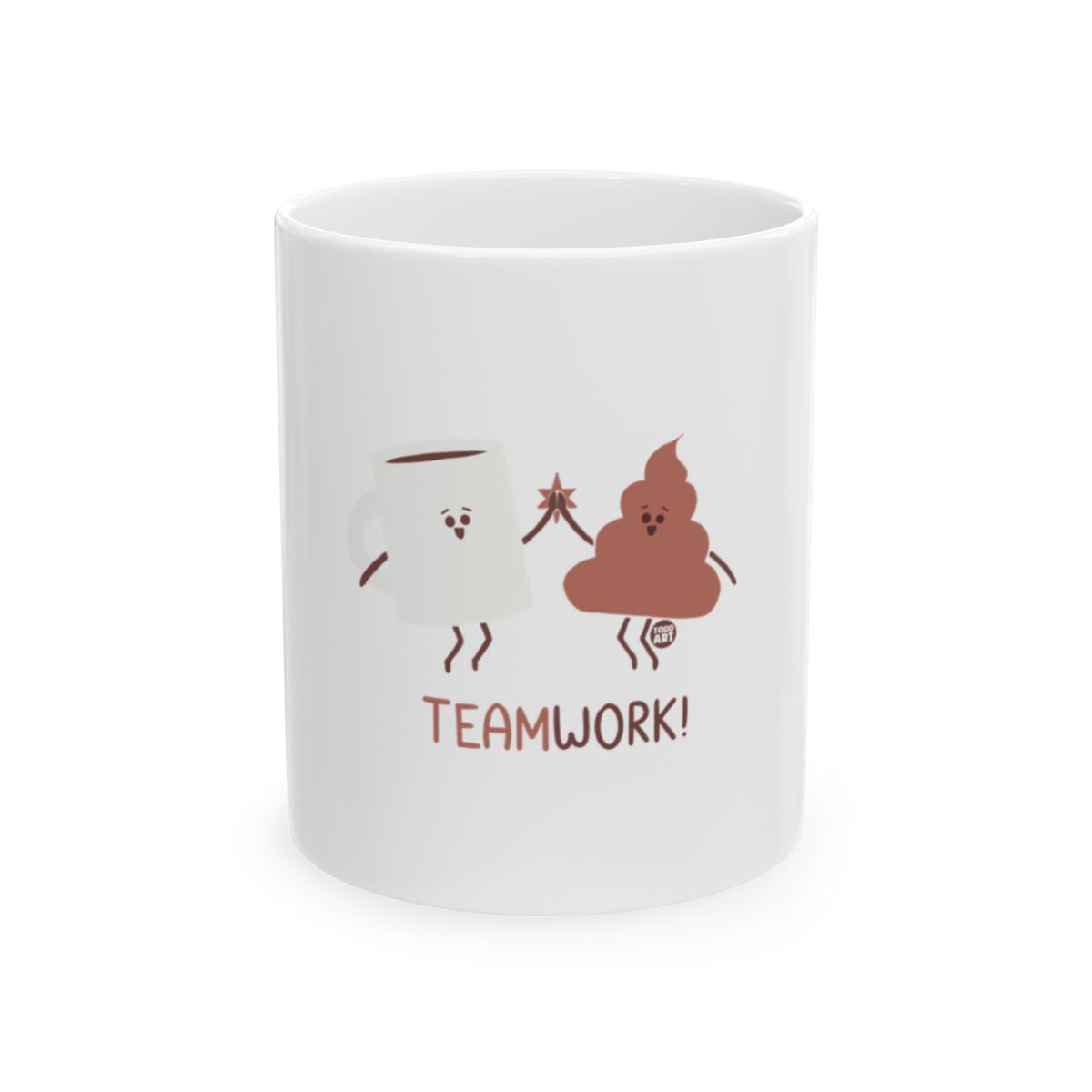 Adorable Teamwork Friends Graphic Mug