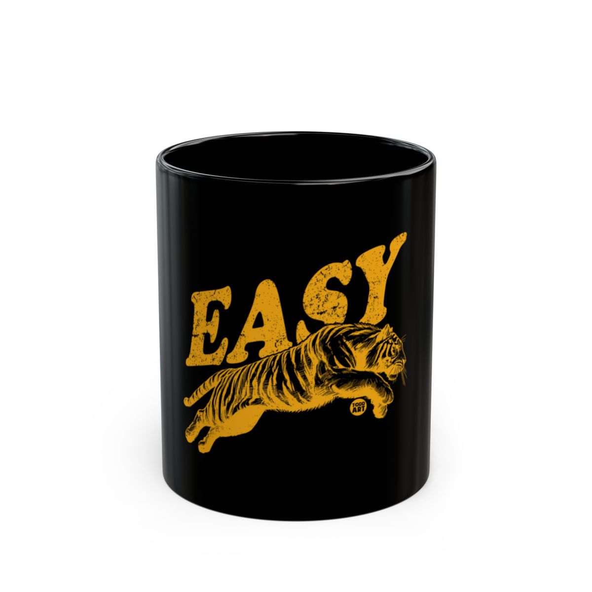 Easy Tiger Stylish Black Coffee Mug