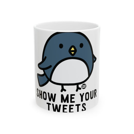 Show Me Your Tweets Bird Artwork Mug