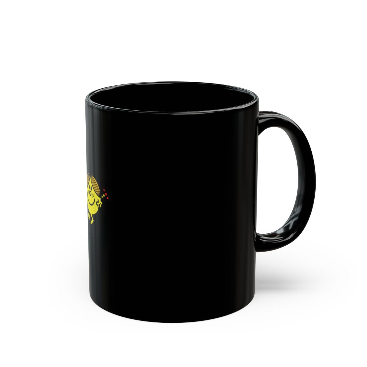 Happy Face Black Coffee Mug Ideal for Daily Use