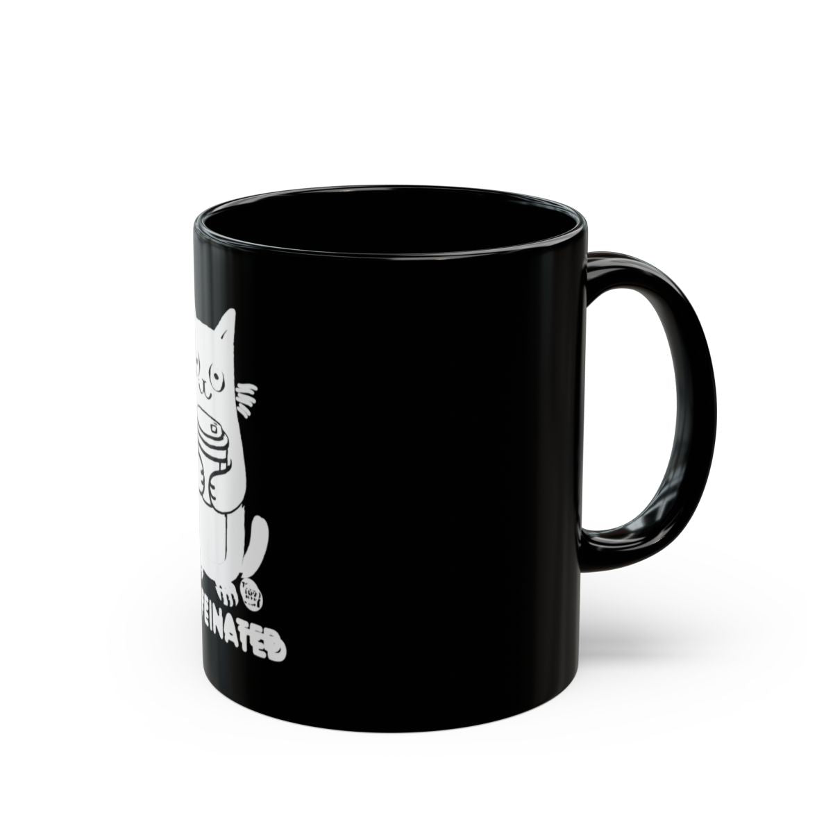 Funny Cat with Coffee Mug Design Novelty Gift