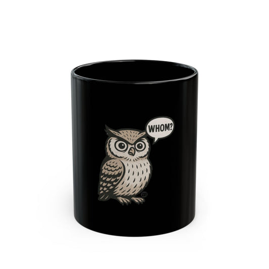 Adorable Owl with Speech Bubble Unique Design Mug