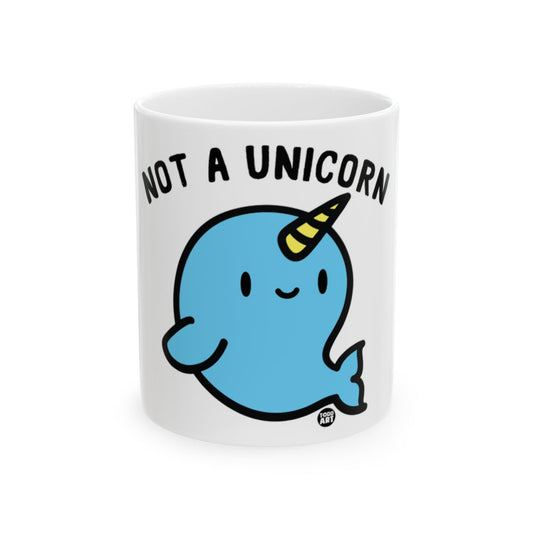 Not A Unicorn Blue Narwhal Cute Coffee Mug