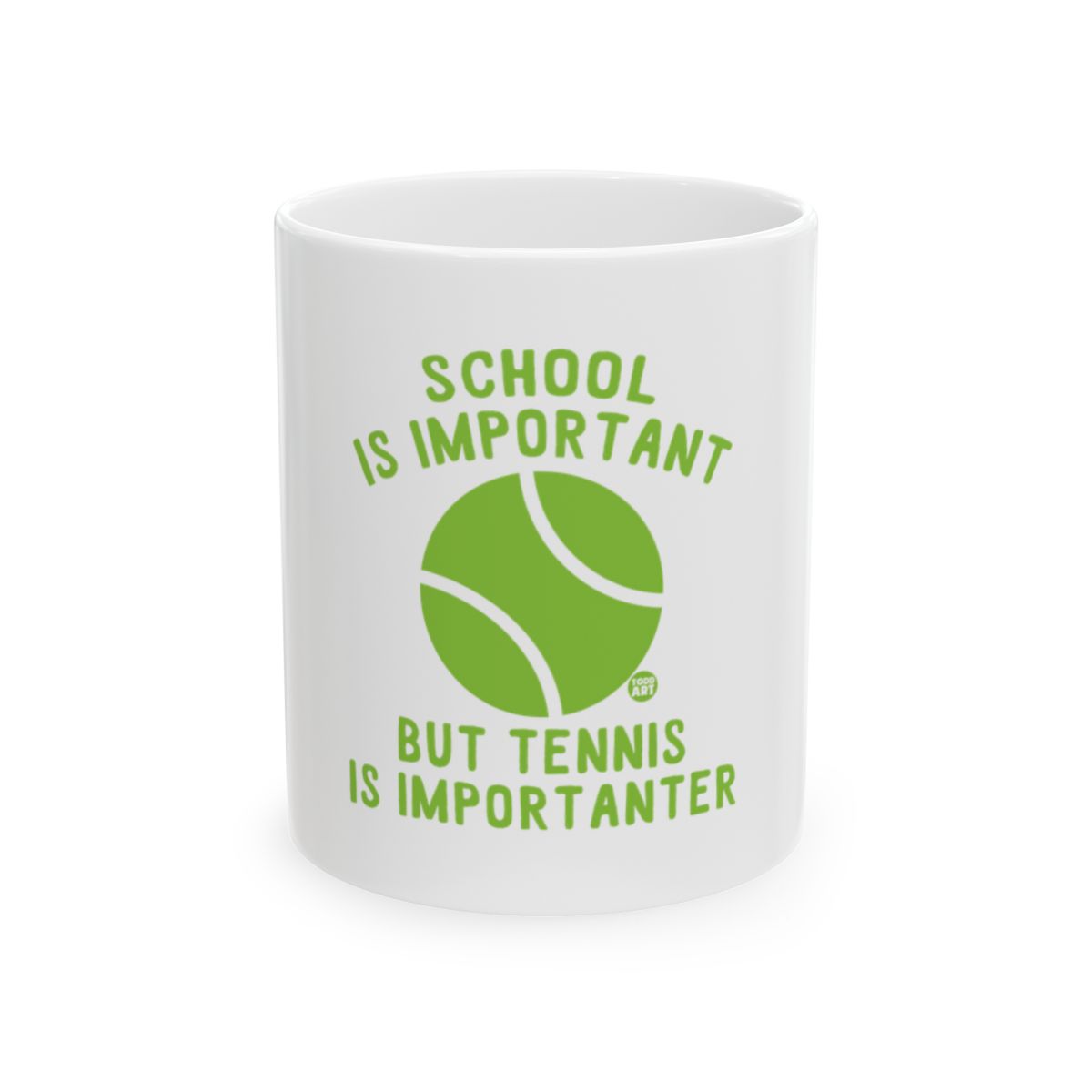 School is Important But Tennis is Importanter mug