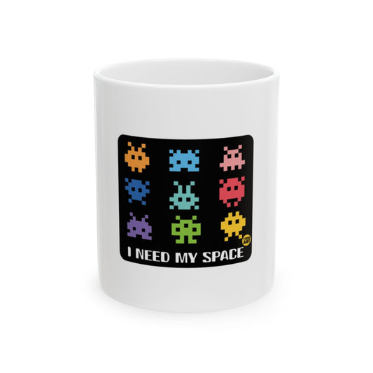 Colorful Alien Invaders I Need My Space Coffee Mug