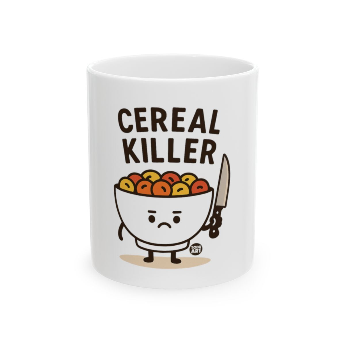 Cereal Killer Funny Graphics Coffee Mug for Hot Drinks