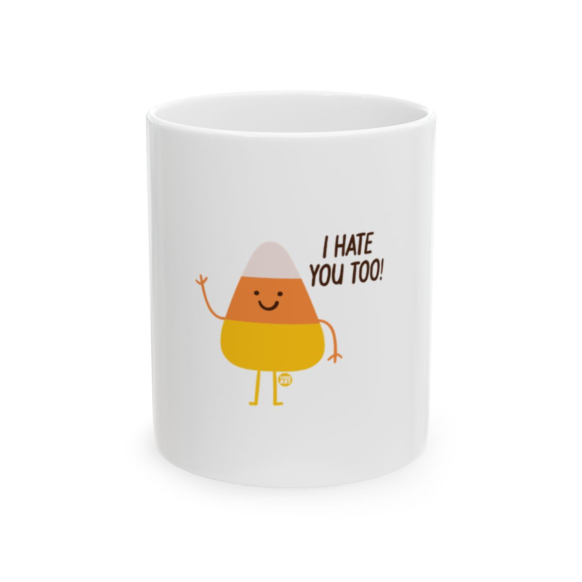 Funny Candy Corn Mug with Humorous Message