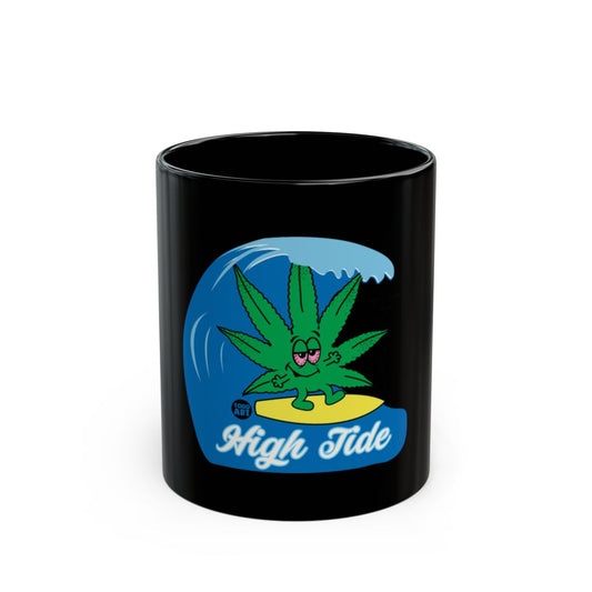 High Tide Cannabis Leaf Surfing Design Mug