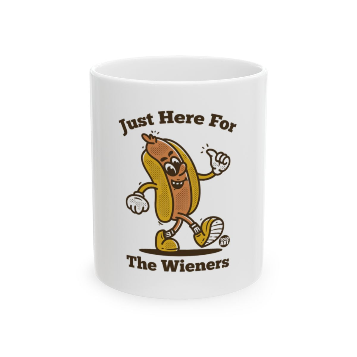 Just Here for the Wieners Graphic Coffee Mug