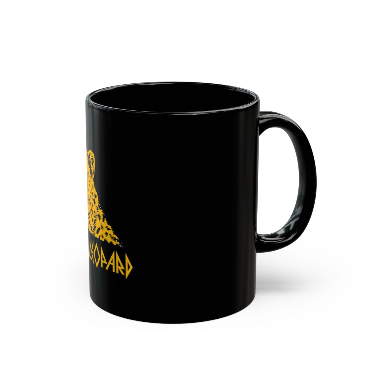 Authentic Black Mug with Vibrant Graphic Print Design