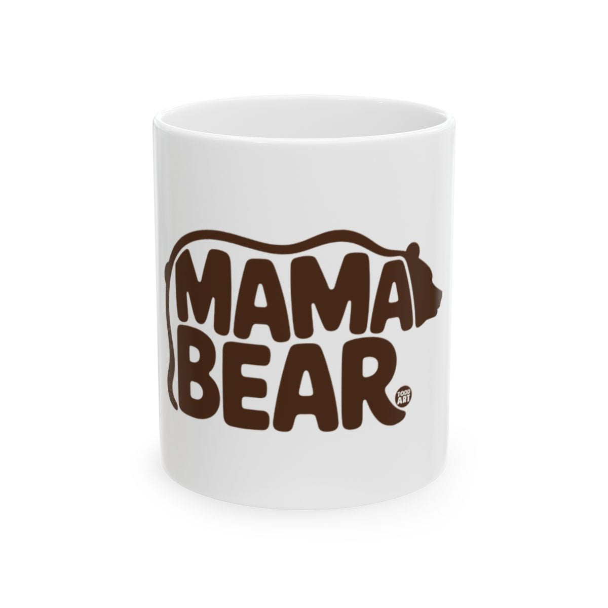 Mama Bear Adorable Coffee Mug with Cute Bear Outline