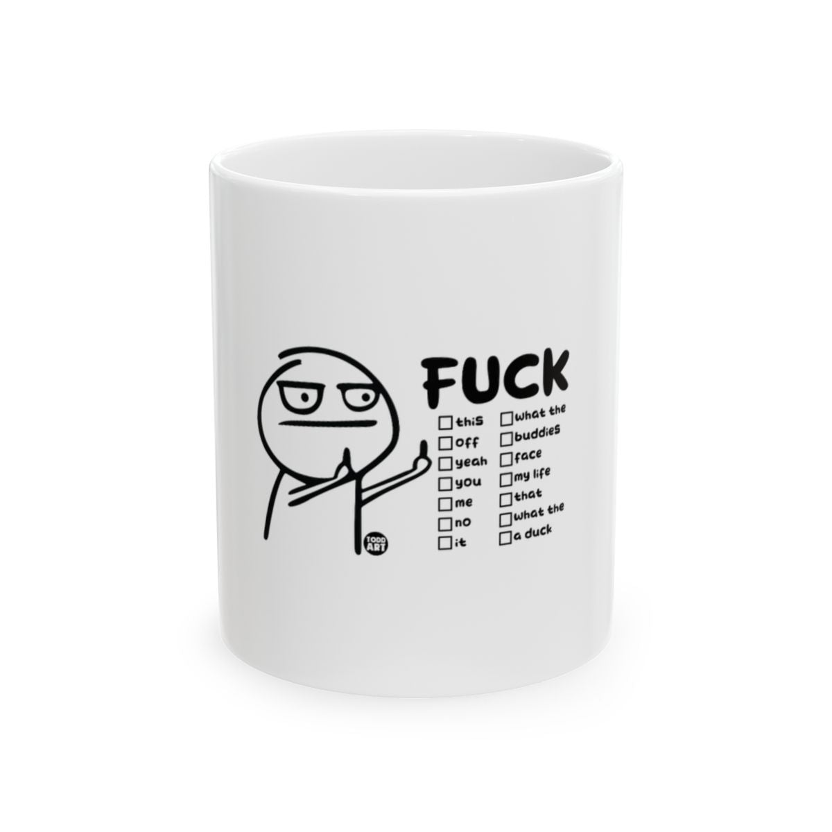 Funny Humor Checklist Design Coffee Mug