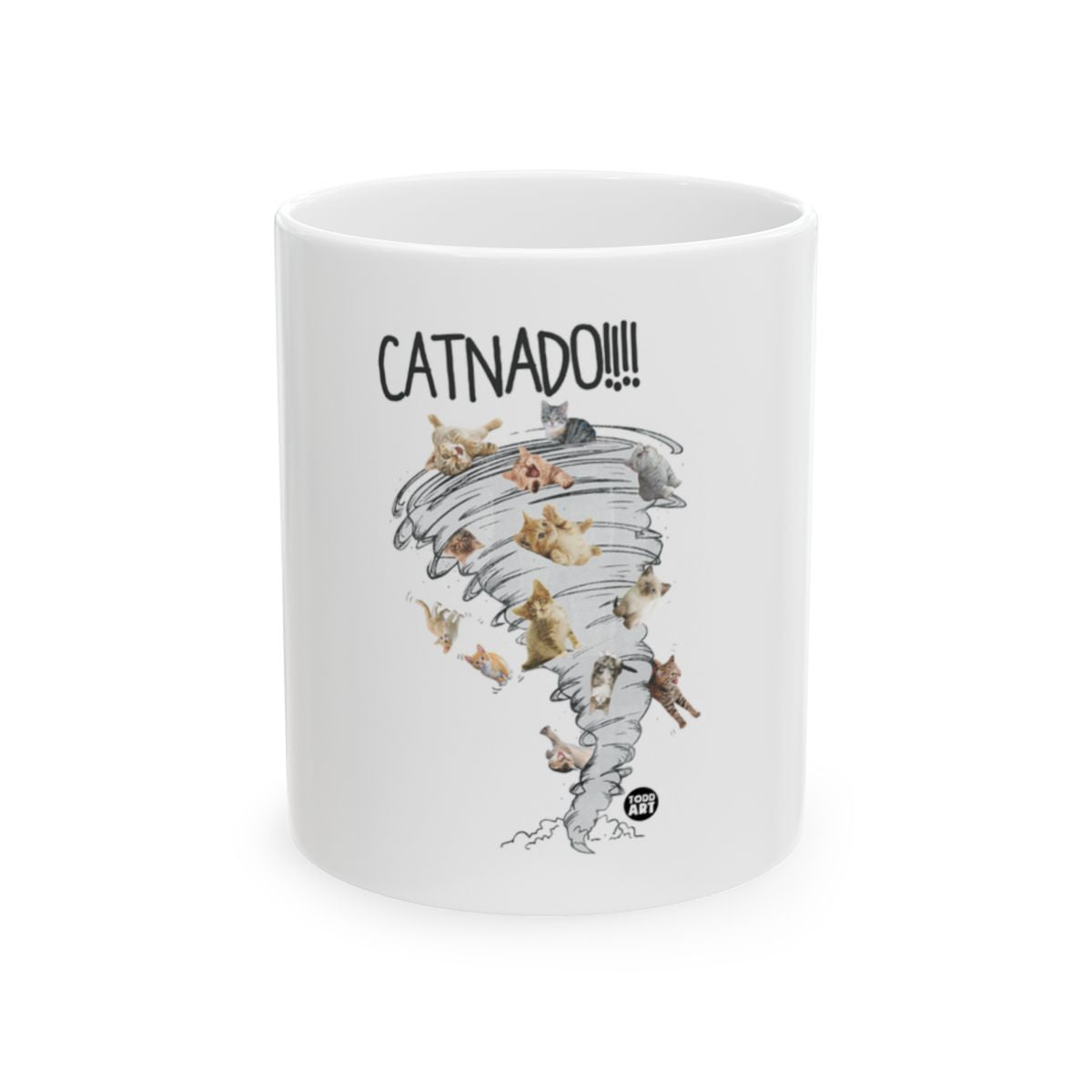 Funny Catnado Cats and Tornado Design Mug for Cat Lovers