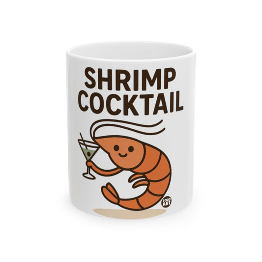Shrimp Cocktail Mug with Cute Cartoon Shrimp Design