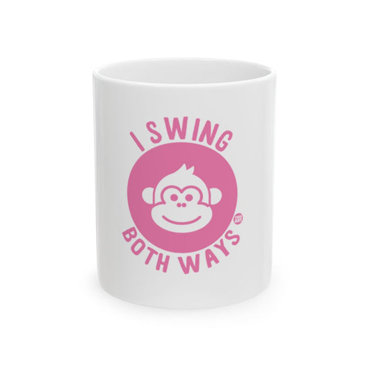 I Swing Both Ways Fun Cute Monkey Mug Product