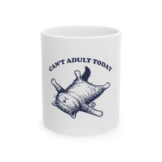 Can't Adult Today Cat Print Mug Product