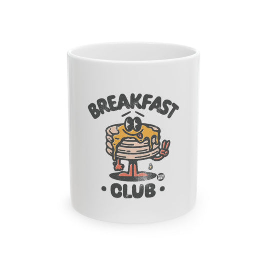 Fun Breakfast Club Cartoon Pancake Design Mug
