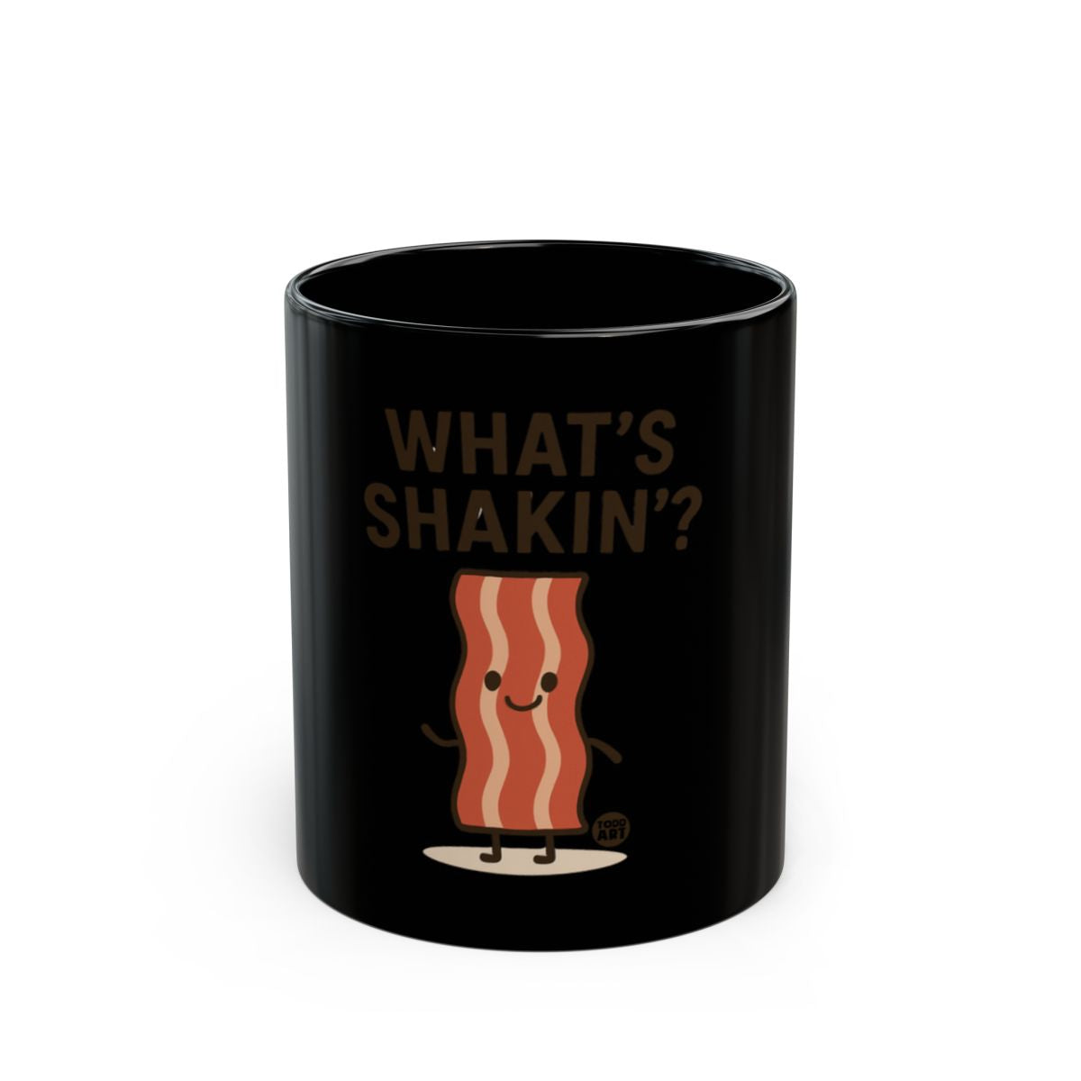 What's Shakin' Funny Bacon Character Coffee Mug