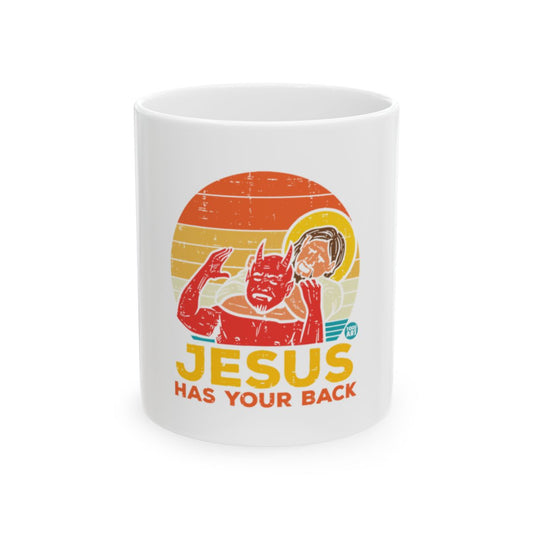 Jesus Has Your Back Vintage Design Mugs & Glassware