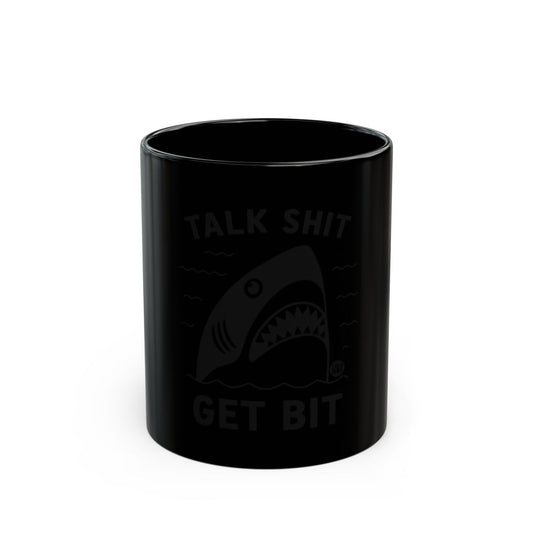 Shark Talk Shit Get Bit Motivational Mug for Coffee Lovers