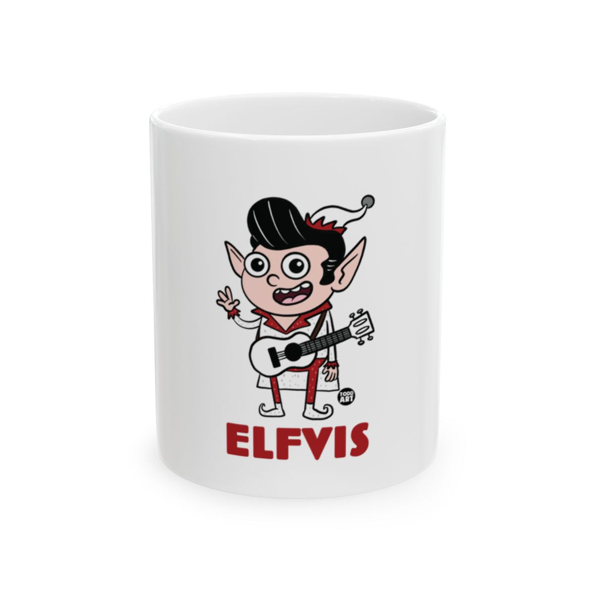 Funny Elfvis Character Mug For Your Morning Coffee