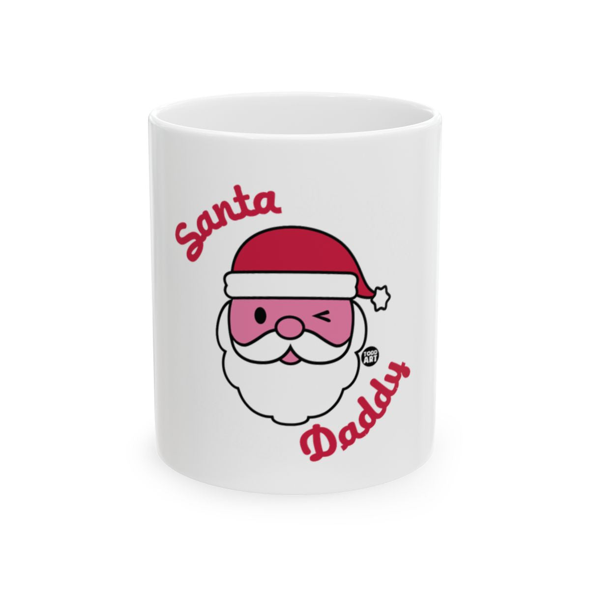 Santa Daddy Christmas Mug with Cute Winking Santa
