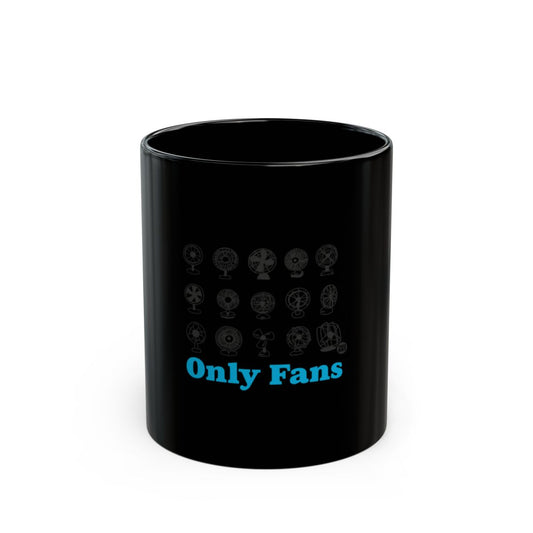 Only Fans Printed Black Mug Product