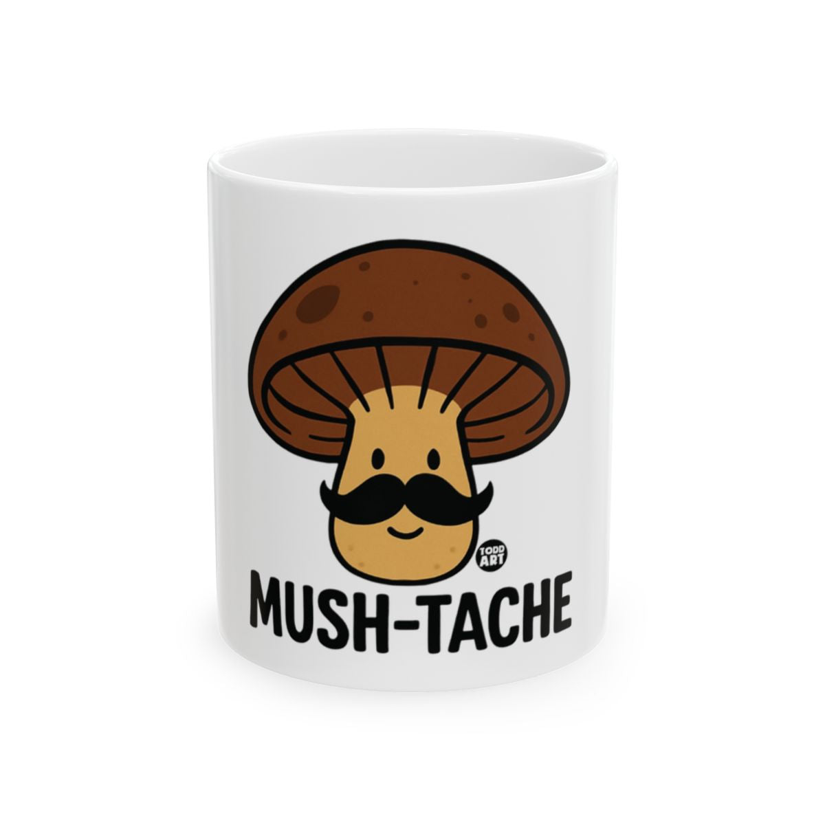 Mush-Tache Mushroom Character Design Mug