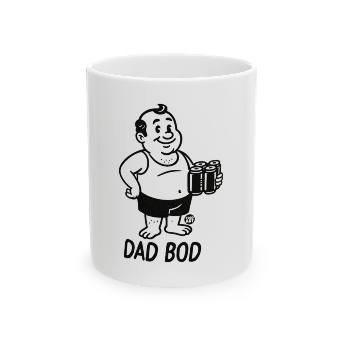 Humorous Dad Bod Design Funny Coffee Mug Gift