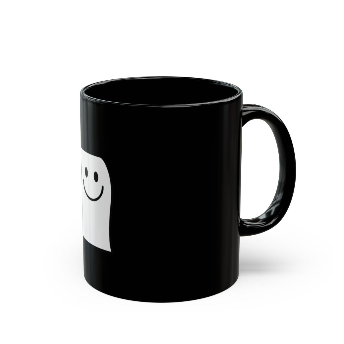 Cute Smiling Ghost Mug for Halloween Celebrations