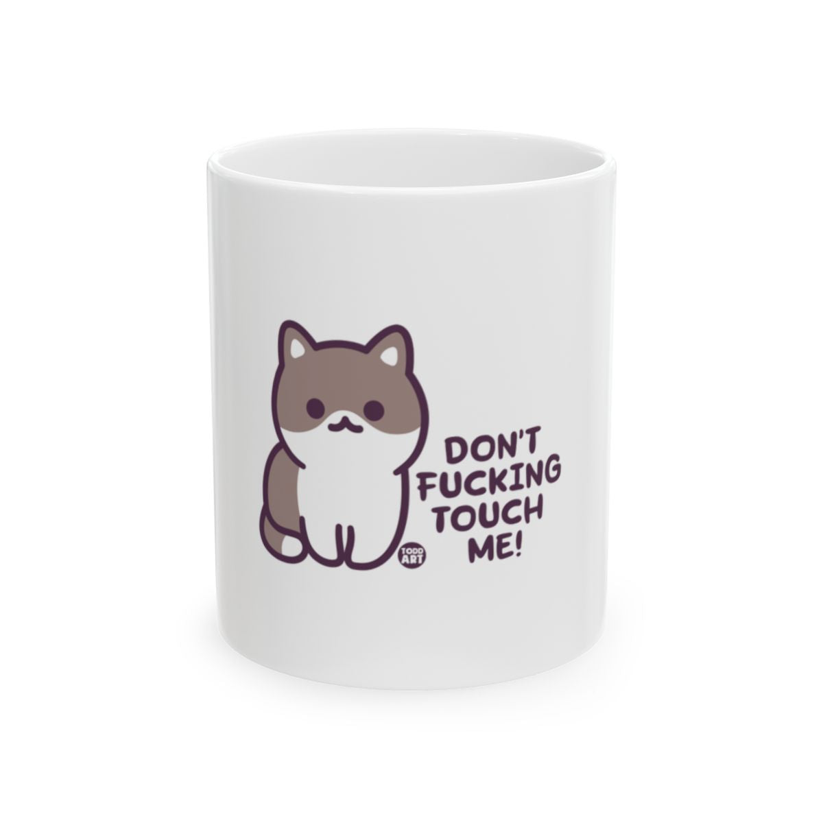 Adorable Cat with Humorous Quote Mug