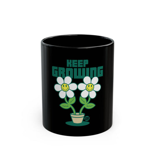 Keep Growing with Smiling Flowers Mug