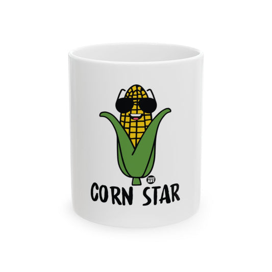 Funny Corn Star Graphic Mug for Kitchen Use