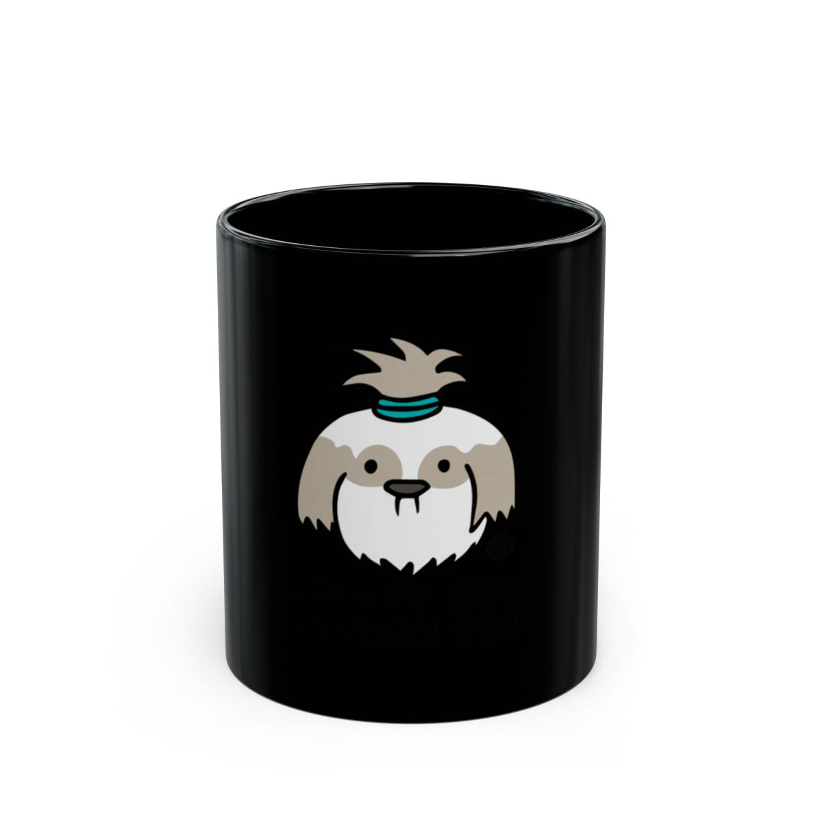 Cute Sloth Face Black Coffee Mug for Animal Lovers