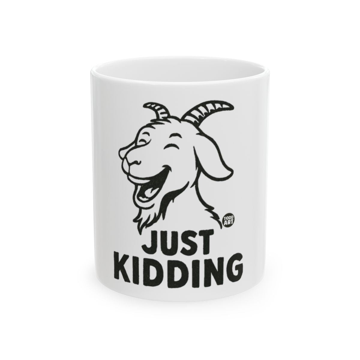 Just Kidding Goat Graphic Print Mug