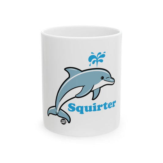Playful Dolphin Squirter Design Coffee Mug