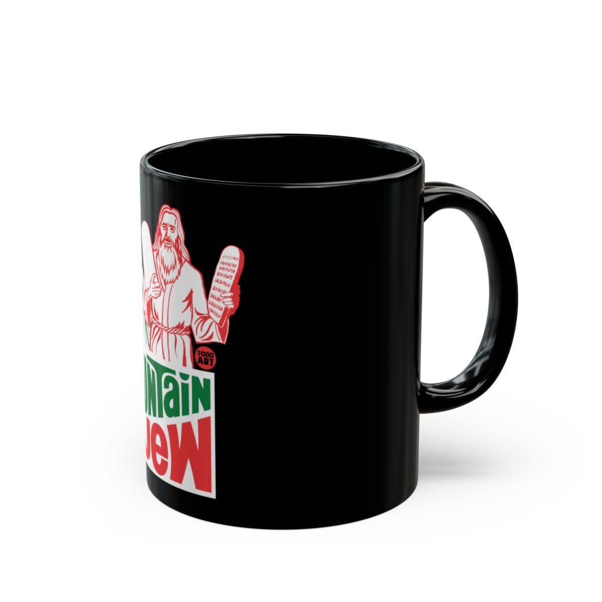Retro Religious Themed Mug with Bold Design