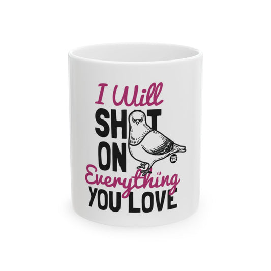 Funny Pigeon Mug with Bold Statement for Coffee Lovers