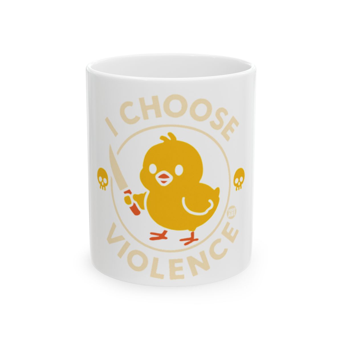 I Choose Violence Cute Chick with Knife Mug
