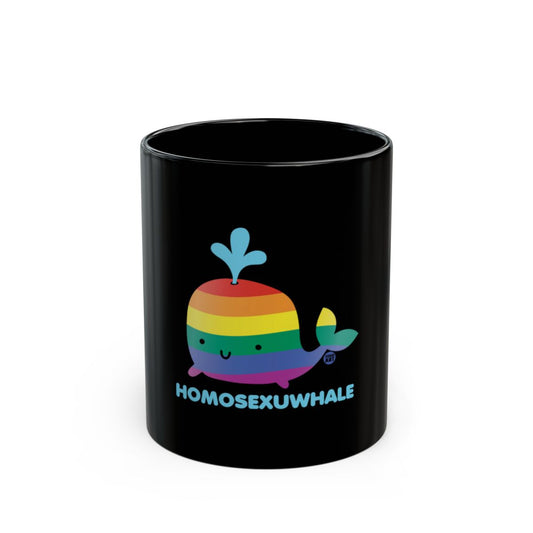 Colorful Homosexuwhale Rainbow Design Cute Gift Mugs & Glassware
